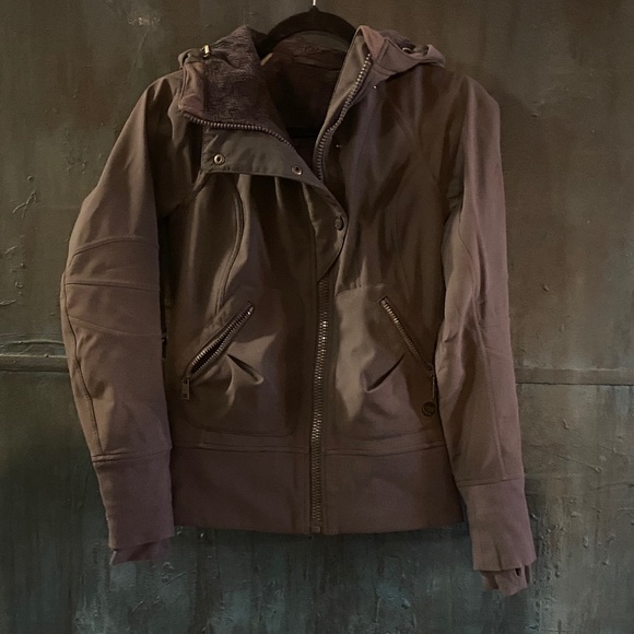Women's Brown Hooded Jacket - Picture 1 of 7